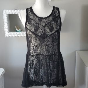 Express lace Hi-low tank top